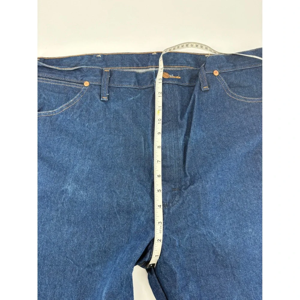 Wrangler 13MWZ Cowboy Cut Jeans Mens 40x38 Indigo Blue High Rise Stacked Western